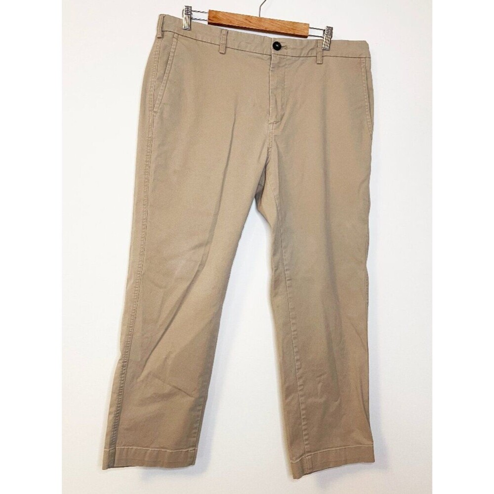 Joseph Abboud Stretch Khaki Chino Pants Men's 38x30 Beige Cotton Spandex Casual